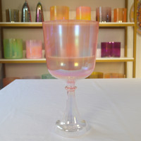 Chalice chantante en cristal alchimique Aurora Pearl HF 432Hz 440Hz - Bol du Saint Graal en quartz pur à 99,99% pour la guérison sonore et la méditation