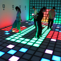 Piste de danse interactive pour jeux d'enfants 30x30cm Lumière de piste de danse interactive à LED jeux lumineu