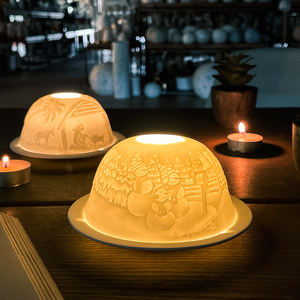 Hoge Kwaliteit Tafel Decoratief Geschenk Porseleinen Theelichtje Kandelaar Gepersonaliseerde Porseleinen Theelichtje Kaarshouder - Product Image 3