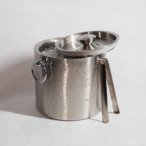 Venta al por mayor 3L comercial de doble pared aislado cubo de hielo champán vino cerveza enfriador con asas - Product Image 4