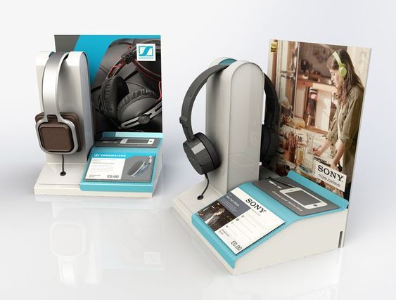 Apache Customized Acrylic Display Stand Counter Wireless Counter Table Top Headset Headphone Display Stand for Earphone Shop — view 2