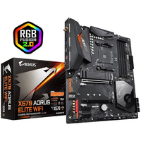 Placa Base X570 AORUS ELITE WiFi ATX AM4 SATA 6Gb/s Tipo-C Compatible con Procesador DDR4 Ryzen 5000/4000 para PC de Escritorio para Juegos