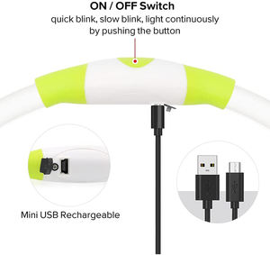 <span class=keywords><strong>Collar</strong></span> de seguridad LED para perro, recargable por USB, con luz intermitente resistente al agua - Product Image 6