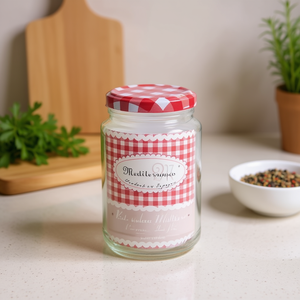 Botella de Vidrio Cilíndrica de 12U y 375cc con Tapa para Condimentos o Regalos - Product Image 3