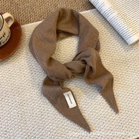Écharpe en plaid vintage Melard douce et confortable pour femmes, accessoire décoratif chaud pour l'automne et l'hiver, écharpe triangulaire pour le cou