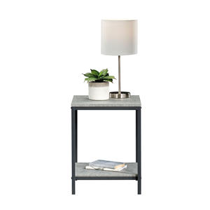 Ultra Modern Gray Marble Top End Tea <strong>Coffee</strong> <strong>Table</strong> <strong>Uk</strong> Style Stainless Nesting Set <strong>Storage</strong> Two Layer Under Couch Center Side <strong>Table</strong> - Product Image 4