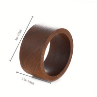 Anneaux de serviette en bois d'acacia ronds BST, porte-serviettes minimalistes en bois pour dîner, décoration de table à la maison et à l'hôtel