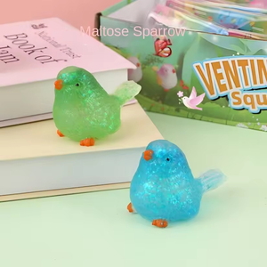 Jouet Squishy Maltose en forme d'oiseau, à remontée lente, anti-stress, modèle Moineau, jouet Fidget populaire pour enfants et adultes - Product Image 2