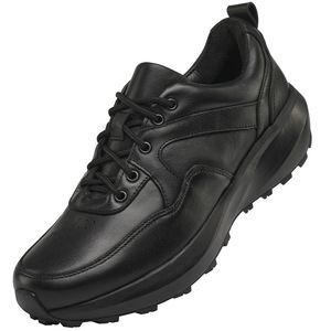 Chaussures bateau pour hommes en cuir véritable à lacets, bout rond, semelle extérieure en caoutchouc légère, toutes saisons, décontractées, pour l'extérieur - Product Image 4