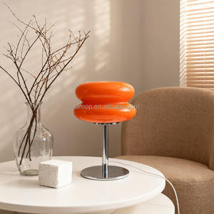 Lampada da Tavolo in Vetro per Ragazze Stile Ins a Forma di Hamburger Lampada d'Ambiente Minimalista Decorativa per Showroom Soggiorno Camera da Letto - Product Image 5