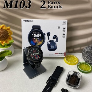 นาฬิกาอัจฉริยะ <span class=keywords><strong>M103</strong></span> Pro รุ่น Dual Island รองรับ BT กันน้ำระดับ IP67 โทรผ่าน 4G พร้อมหูฟัง สายแม่เหล็ก สภาพใหม่ Max - Product Image 3