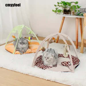 Cat tent play room play bed foldable cat toy nest mat