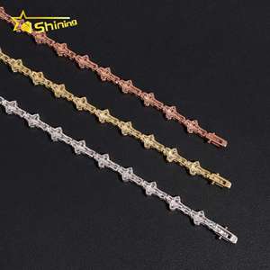 <span class=keywords><strong>Bracelet</strong></span> <span class=keywords><strong>tennis</strong></span> en argent massif 925 de 3 mm, serti de diamants en moissanite VVS, style hip-hop, certifié GRA, en stock local aux États-Unis - Product Image 5