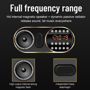 Xách tay <span class=keywords><strong>mini</strong></span> FM Đài phát thanh 5.0 loa TF <span class=keywords><strong>USB</strong></span> LED Đèn Pin MP3 Máy nghe nhạc - Product Image 4