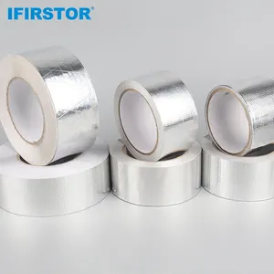 High Quality Customized Reinforced Heat Insulation Super Waterproof Fiberglass Adhesive Aluminum Foil Tape