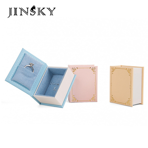 Best Selling Book Shape Jewelry <b>Box</b> Magnetic Closure <b>Storage</b> Case for Rings Earrings & Pendant Creative European Style <b>Box</b> - Product Image 1