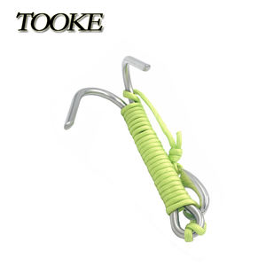 Anzuelo doble de aleación de titanio para submarinismo, accesorios de <span class=keywords><strong>buceo</strong></span>, doble gancho de deriva de arrecife <span class=keywords><strong>con</strong></span> línea y clip - Product Image 2