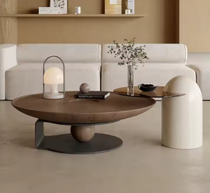 Prix <span class=keywords><strong>de</strong></span> gros minimaliste nordique Mobilier <span class=keywords><strong>de</strong></span> salon en bois au design moderne <span class=keywords><strong>Table</strong></span> basse ronde en bois pour salon - Product Image 1
