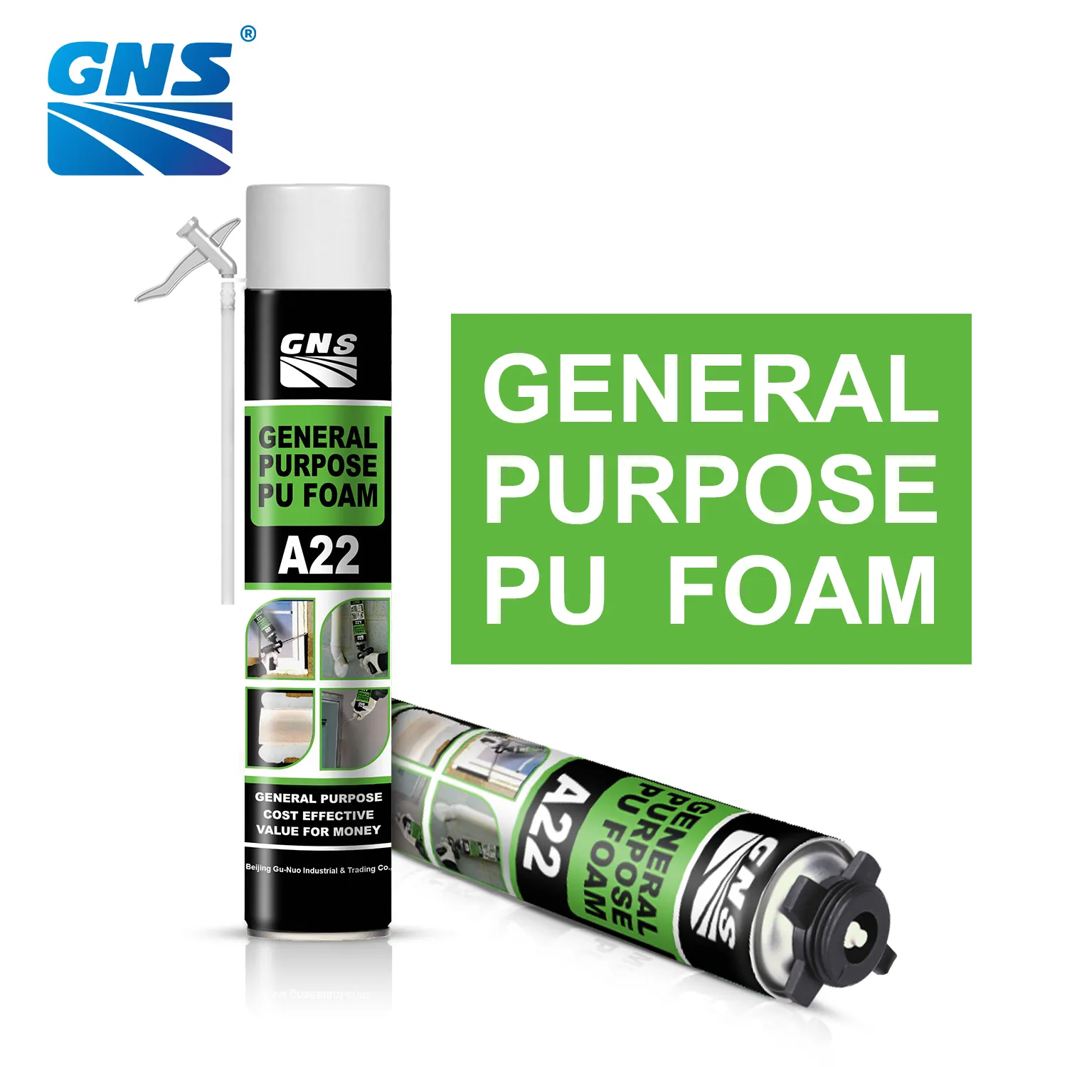 GNS A22 General use PU foams High Density Fast curing Polyurethane Foam for doors