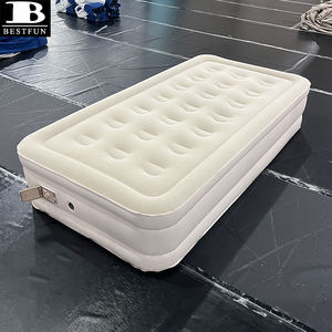 Matelas Gonflable Simple avec Pompe Électrique Intégrée, <span class=keywords><strong>Lit</strong></span> Gonflable Portable Floqué surélevé <span class=keywords><strong>pour</strong></span> la Maison, les Invités et <span class=keywords><strong>le</strong></span> Camping - Product Image 3