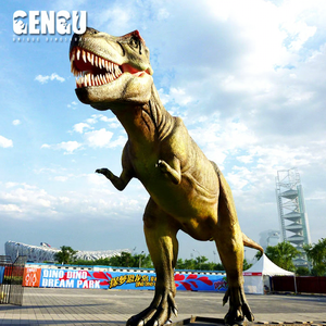 Juguete de Dinosaurio Animatrónico T-Rex de Tamaño Real de 20 Metros, Juguete Metálico para Interiores para Escuelas, Jardines de Infancia, Guarderías, Aeropuertos y Centros Comerciales - Product Image 1