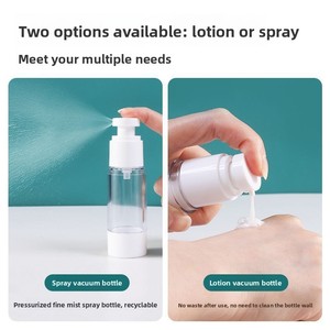 [<span class=keywords><strong>Precio</strong></span> Exclusivo para Clientes Nuevos, Set de Tres] Botellas de Spray con Bomba de Vacío Recargables, Cilíndricas, para Viaje, Cosméticos y Lociones - Product Image 4