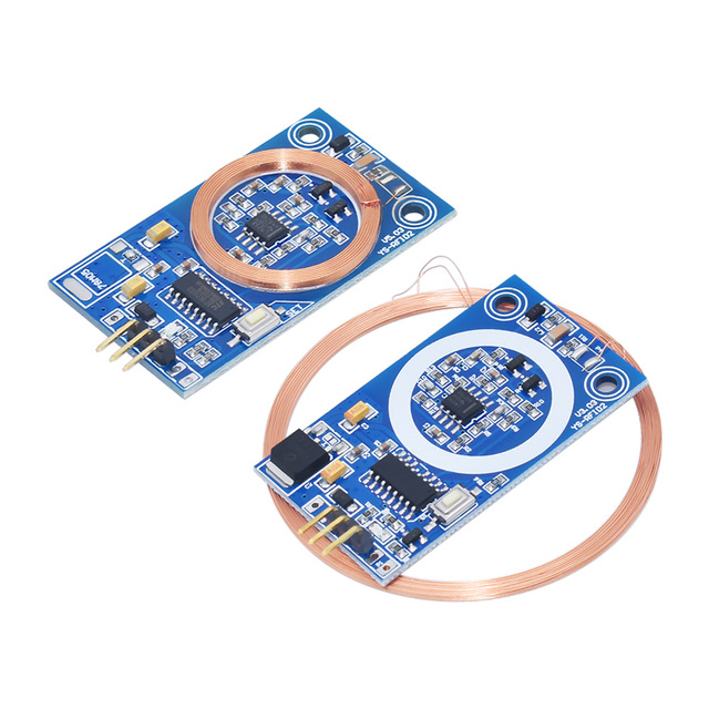 ID card learning module RFID reading card 5V 12V I/O port output 125K radio frequency microcontroller access card swipe DIY