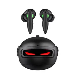 Earphone Tws Bt 5.3 latensi rendah, headphone HiFi sentuh earbud nirkabel In-ear headset Gaming ANC ENC