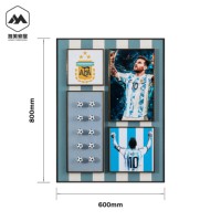 Nouvelle Tendance : Peinture Décorative de Stars du Football, Art Moderne Suspendu, Œuvre Murale Abstraite avec Cristiano Ronaldo, Messi et Neymar