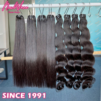 Cheveux humains vierges non traités, provenant d'un seul donneur, de qualité 9A-15A, super double trame, lisses, provenant du Vietnam, des Philippines et de Malaisie