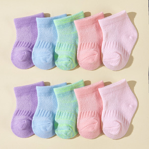 Grosir <span class=keywords><strong>set</strong></span> kaus kaki balita bayi baru lahir, 10 pasang pak antilembap kaus kaki bayi untuk anak laki-laki dan perempuan untuk musim semi - Product Image 3