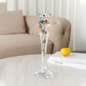 SANLOREN домашний декор, современные роскошные декоративные эмалированные подсвечники для чайного света, фонари и стеклянные подсвечники для свечей - Product Image 2