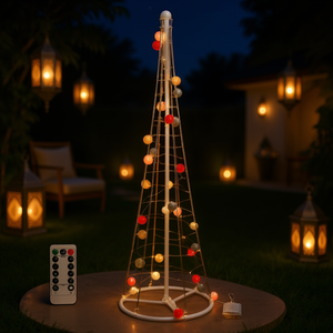 Luces LED para Árbol de Navidad DB, Blanco Cálido, Cobre, IP65, Interior/Exterior, Control Remoto, Iluminación Decorativa para Fiestas, 2700K - Product Image 2