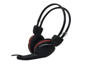 Casque filaire supra-auriculaire ajustable avec grands coussinets doux, interface 3,5 mm, transducteur hybride, ENC, IPX-7 pour PC/ordinateur portable