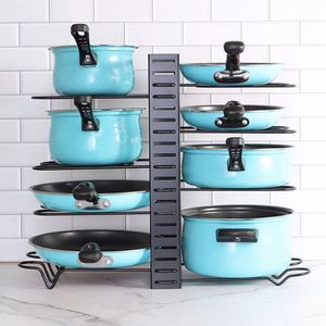 Organisateur de casseroles et poêles réglables en gros pour organisateur de casseroles d'<span class=keywords><strong>armoire</strong></span> pour l'organisation et le stockage de <span class=keywords><strong>cuisine</strong></span>, organisateur de couvercle de casserole - Product Image 3