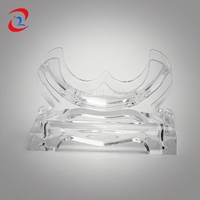 Cadre acrylique de bracelet en or et argent, 1 pièce, présentoir, en jade, pour bijoux