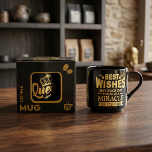 Golden print ceramic mug multicolor - Product Image 1
