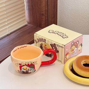 Little Yellow Duck <b>Ceramic</b> <b>Mug</b> 330Ml Cartoon Design With Handle For Home Office Use - Product Image 4