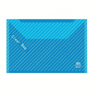 Custom Logo Waterproof PP Document Bag Transparent <b>File</b> Folder <b>A4</b> Plastic Envelope With Snap for School Office Supplies - Product Image 5