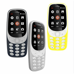 Téléphone portable d'occasion classique de haute qualité pour <span class=keywords><strong>Nokia</strong></span> <span class=keywords><strong>3310</strong></span> (version 2017) barre bon marché téléphone portable Mini clavier téléphone - Product Image 1
