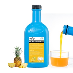 Fabricantes piña fruta mermelada jugo aguanieve jarabe bebidas concentrado para Frappe batido fruta jugo té ingredientes - Product Image 1