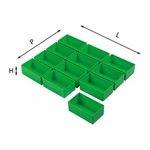 Caja de Almacenamiento de Herramientas Usag de 384x296x51 mm, Caja de Plástico con 10-12 Cajones para Organización de Taller - Product Image 1