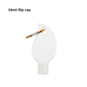 Flacon pulvérisateur en PETG de 50 ml en forme de cœur avec mousqueton pour gel hydroalcoolique, portable - Product Image 6