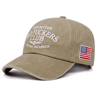 Gorra de Béisbol de Algodón Lavado Lisa, Proveedor al por Mayor, Protección Solar, Logotipo Personalizado, 6 Paneles, Sin Estructura, Deportiva, con Bandera de EE. UU.