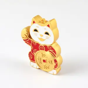 Metal USB Flash Drive 8GB 16GB 32GB 64GB Fortune Cat shape USB Flash Drive Usb 2.0