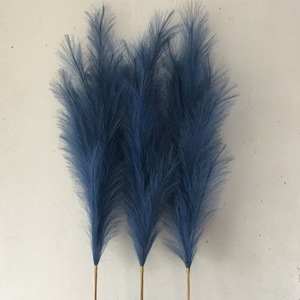 Plante naturelle soie pompon herbe fleur moelleuse grande herbe de pampa artificielle <span class=keywords><strong>pour</strong></span> mariage sol vase maison salon décor - Product Image 3