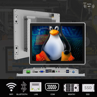 Pc Industrial 15,6 pulgadas Hmi Linux Android IP65 resistente al agua 10,4 12,1 15 17 19 pulgadas Panel táctil Pc Industrial integrado para Windows