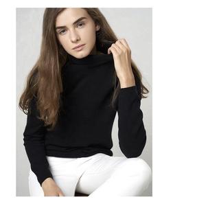 Suéter <span class=keywords><strong>navideño</strong></span> personalizado para <span class=keywords><strong>mujer</strong></span>, suéter ajustado de <span class=keywords><strong>cuello</strong></span> <span class=keywords><strong>alto</strong></span> de Cachemira para <span class=keywords><strong>mujer</strong></span> - Product Image 5