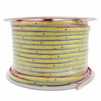 Bande lumineuse COB 220V sans driver, auto-adhésive, pour éclairage d'ambiance extérieur et intérieur