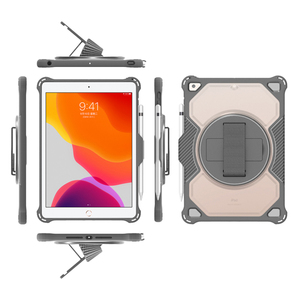 El caso para el <span class=keywords><strong>iPad</strong></span> 6 <span class=keywords><strong>iPad</strong></span> aire caso <span class=keywords><strong>iPad</strong></span> aire <span class=keywords><strong>2</strong></span> caso la protectora del cuerpo de diseño con correa de <span class=keywords><strong>mano</strong></span> y de rotación - Product Image 1